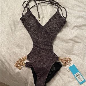 Sparkly One-Piece Swimsuit